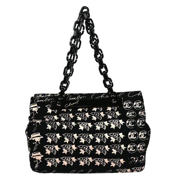 Chanel Black Canvas Chain Shoulder Bag XX40157 - Picture 1 of 7